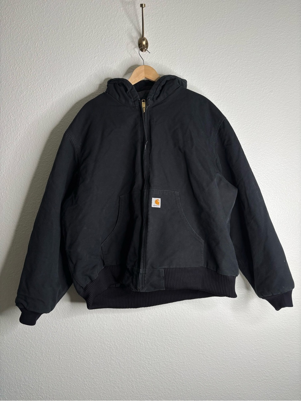 Carhartt ICONIC J140 FIRM DUCK ACTIVE JAC Black size 2XL - Picture 2 of 9